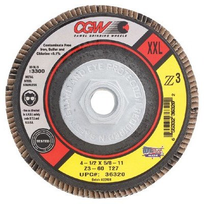 Y♢503 くぅ CGW Abrasives 421-36326 Flap Discs, Z3-100% Zirconia, T29